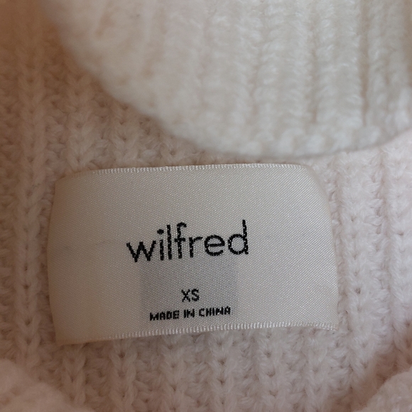 ARITZIA WILFRED Montpellier waist turtleneck Merino wool sweater Size XS - Picture 11 of 11